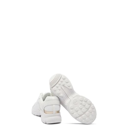 Buty sportowe damskie białe Michael Kors sneakersy sznurowane na platformie 
