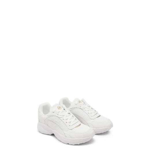 Buty sportowe damskie Michael Kors sneakersy białe z tworzywa sztucznego sznurowane 