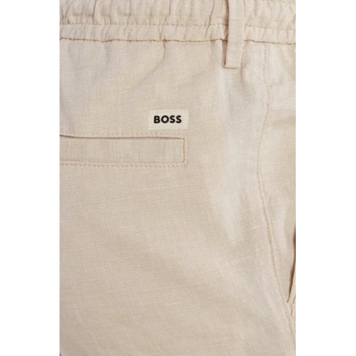 BOSS BLACK Spodnie Kane-DS | Tapered fit | z dodatkiem lnu 48 wyprzedaż Gomez Fashion Store