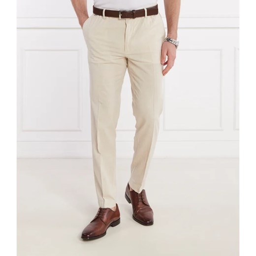 BOSS BLACK Spodnie Kane-DS | Tapered fit | z dodatkiem lnu ze sklepu Gomez Fashion Store w kategorii Spodnie męskie - zdjęcie 170980320