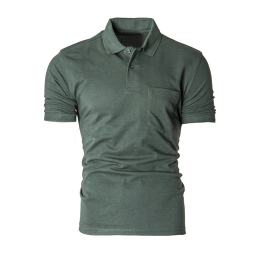 Koszulka polo Eutex07 - zielona ze sklepu Risardi w kategorii T-shirty męskie - zdjęcie 170980392