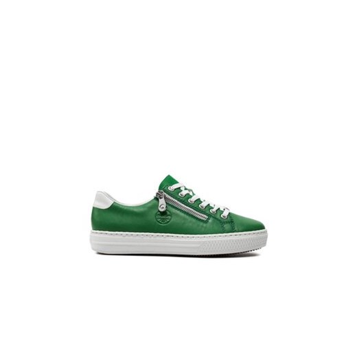 Rieker Sneakersy L59L1-52 Zielony ze sklepu MODIVO w kategorii Trampki damskie - zdjęcie 170984730