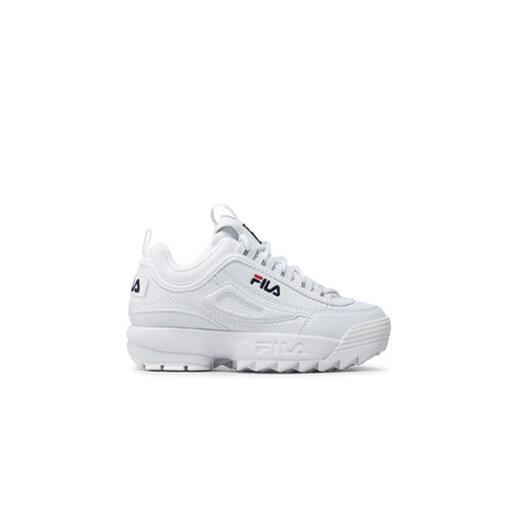 Fila Sneakersy Disruptor Kids 1010567.1FG Biały ze sklepu MODIVO w kategorii Buty sportowe dziecięce - zdjęcie 170985321