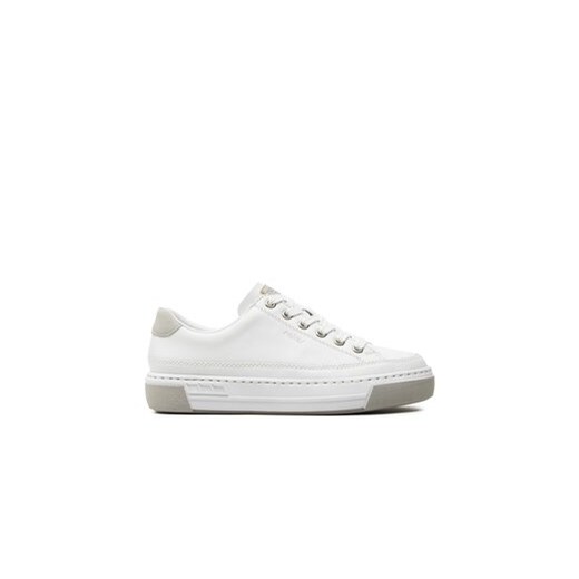 Rieker Sneakersy L8847-80 Biały ze sklepu MODIVO w kategorii Trampki damskie - zdjęcie 170985610