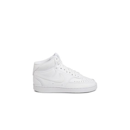 Nike Sneakersy Court Vision Mid CD5436 100 Biały ze sklepu MODIVO w kategorii Buty sportowe damskie - zdjęcie 170985701