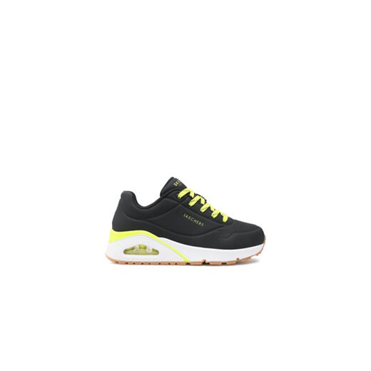 Skechers Sneakersy Uno 155172/BKLM Czarny ze sklepu MODIVO w kategorii Buty sportowe damskie - zdjęcie 170985961