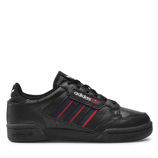 Sneakersy adidas Continental 80 Stripes J FY2698 Czarny ze sklepu eobuwie.pl w kategorii Buty sportowe dziecięce - zdjęcie 170986614