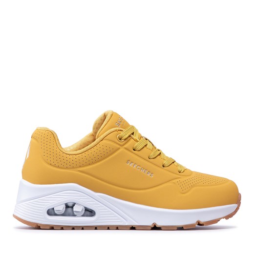 Sneakersy Skechers Uno Stand On Air 73690/YLW Yellow/White ze sklepu eobuwie.pl w kategorii Buty sportowe damskie - zdjęcie 170986854