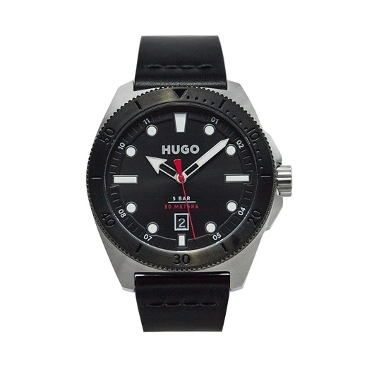 Zegarek Hugo 1530301 Czarny ze sklepu eobuwie.pl w kategorii Zegarki - zdjęcie 170986920