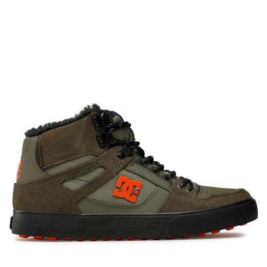Sneakersy DC Pure High-Top Wc Wnt ADYS400047 Dusty Olive/Orange(Doo) 41 eobuwie.pl