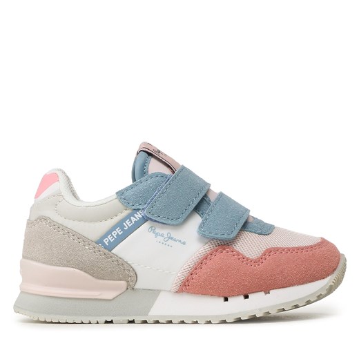 Sneakersy Pepe Jeans London Basic Gk PGS30565 Washed Rose 313 Pepe Jeans 31 promocja eobuwie.pl