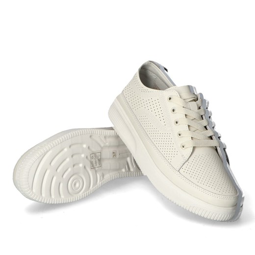Półbuty Sneakersy Sergio Leone SP020 Białe lico Sergio Leone 37 Arturo-obuwie