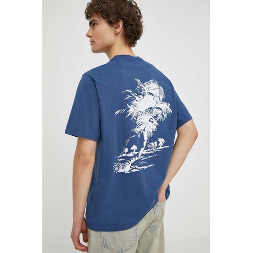 Levi&apos;s t-shirt bawełniany męski kolor niebieski z nadrukiem ze sklepu ANSWEAR.com w kategorii T-shirty męskie - zdjęcie 170989651
