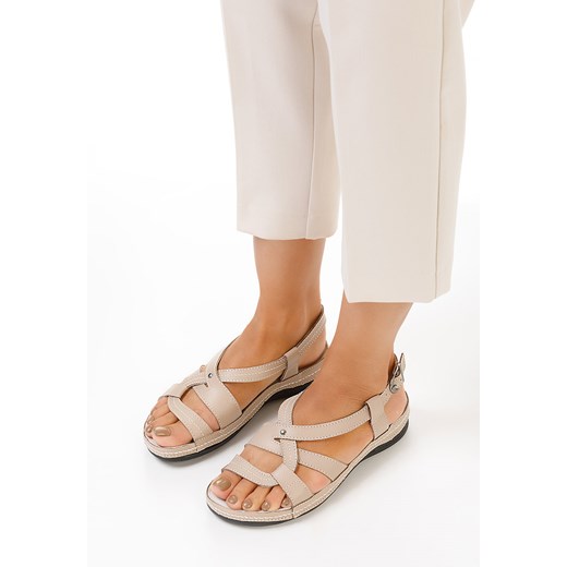 Beżowe sandały damskie skórzane Zinga Zapatos 39 Zapatos promocja