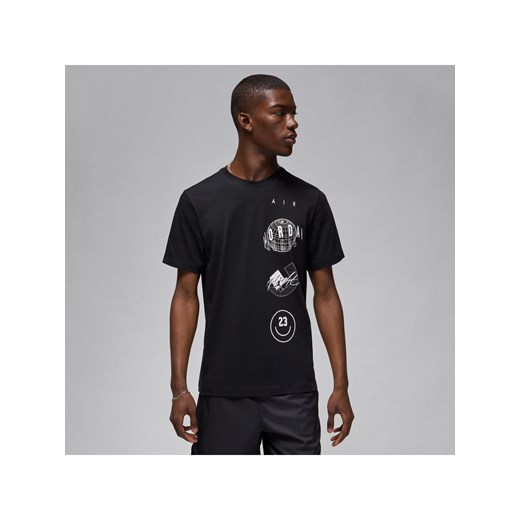 T-shirt męski Jordan Brand - Czerń ze sklepu Nike poland w kategorii T-shirty męskie - zdjęcie 170993382