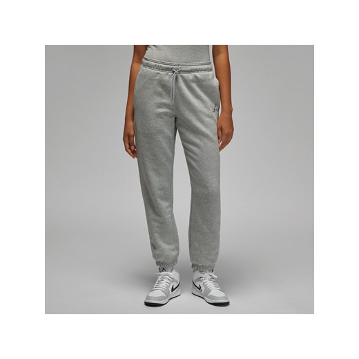 Damskie spodnie z dzianiny Jordan Brooklyn - Szary ze sklepu Nike poland w kategorii Spodnie damskie - zdjęcie 170993422