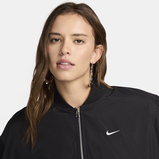 Damska oversizowa kurtka typu bomberka Nike Sportswear Essential - Czerń Nike S (EU 36-38) Nike poland