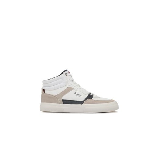 Pepe Jeans Sneakersy PMS31003 Biały ze sklepu MODIVO w kategorii Buty sportowe męskie - zdjęcie 170997250
