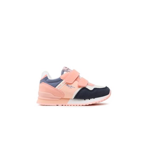 Pepe Jeans Sneakersy London Basic Gk PGS30565 Różowy ze sklepu MODIVO w kategorii Buty sportowe dziecięce - zdjęcie 170997602