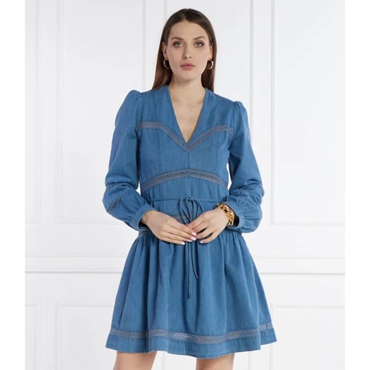 TWINSET Jeansowa sukienka z paskiem ze sklepu Gomez Fashion Store w kategorii Sukienki - zdjęcie 170998300
