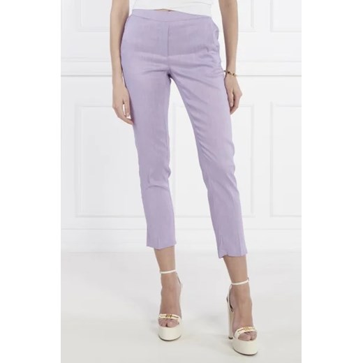 Silvian Heach Lniane spodnie IZU | Slim Fit 36 wyprzedaż Gomez Fashion Store