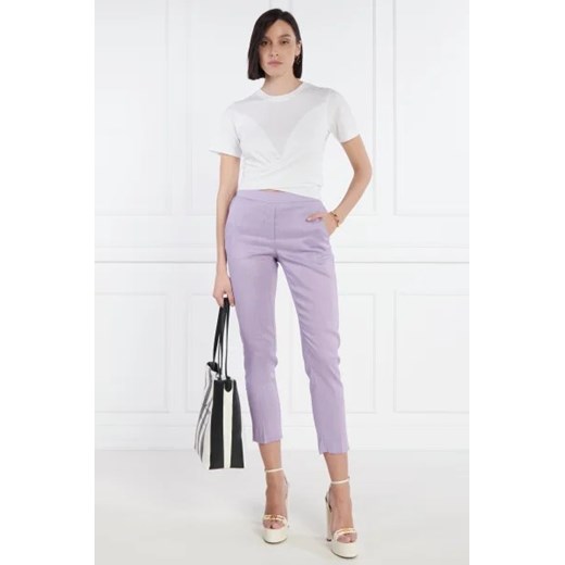 Silvian Heach Lniane spodnie IZU | Slim Fit 38 promocyjna cena Gomez Fashion Store