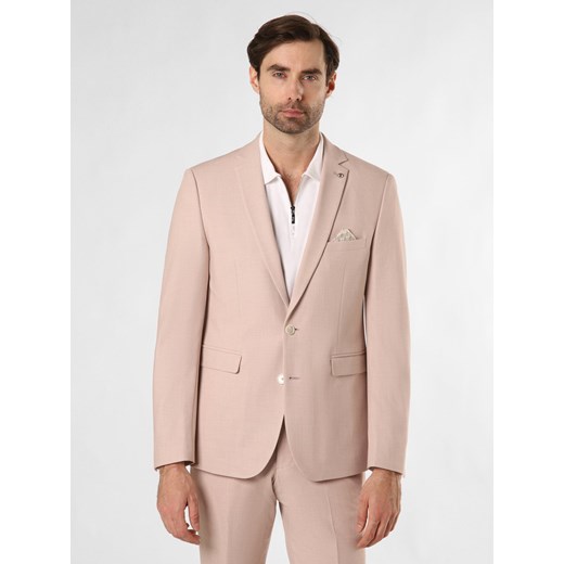 Finshley & Harding London Męska kurtka modułowa - Brixdon Mężczyźni Slim Fit Sztuczne włókno brudny róż marmurkowy ze sklepu vangraaf w kategorii Marynarki męskie - zdjęcie 170999311