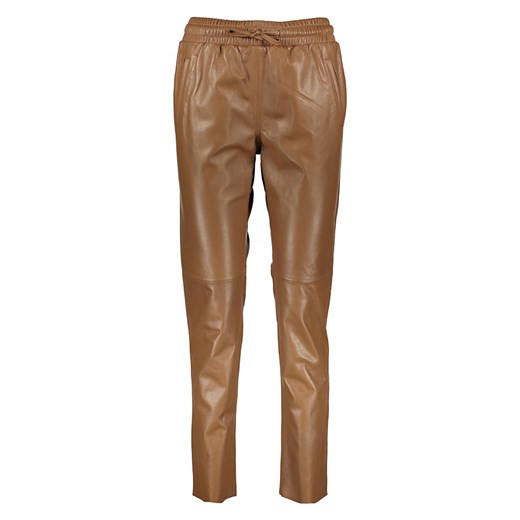 Brązowe spodnie damskie BLUE MONKEY casualowe 