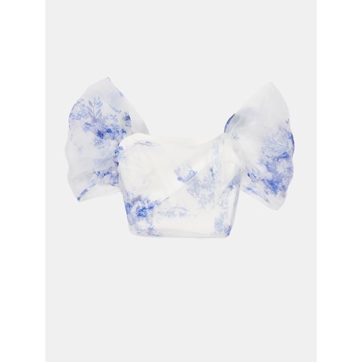 Mohito - Bluzka z bufiastym rękawem - biały ze sklepu Mohito w kategorii Bluzki damskie - zdjęcie 171000290