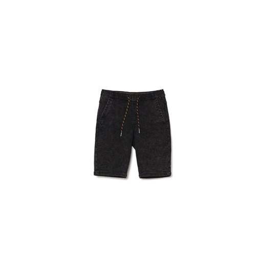 Cropp - Czarne jeansowe szorty typu jogger - czarny ze sklepu Cropp w kategorii Spodenki męskie - zdjęcie 171000461