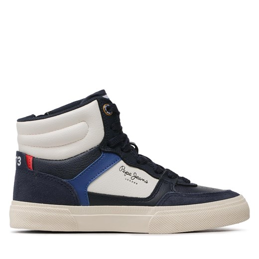 Sneakersy Pepe Jeans Kenton Master Boot PBS30528 Navy 595 ze sklepu eobuwie.pl w kategorii Buty sportowe dziecięce - zdjęcie 171001110