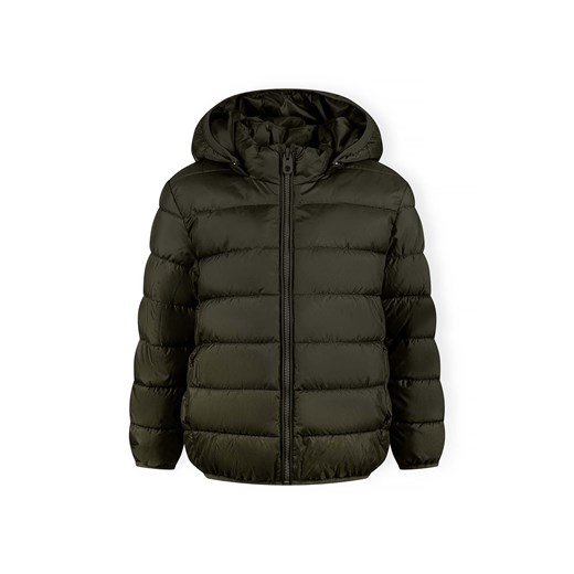 Lekka ocieplana kurtka przejściowa dla chłopca z kapturem- khaki ze sklepu 5.10.15 w kategorii Kurtki chłopięce - zdjęcie 171001333