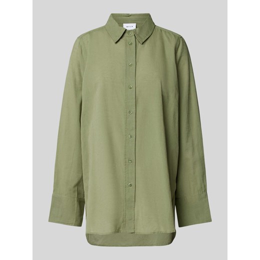 Bluzka z listwą guzikową na całej długości model ‘LINAJA’ ze sklepu Peek&Cloppenburg  w kategorii Koszule damskie - zdjęcie 171001712