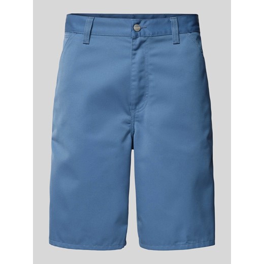 Bermudy z wpuszczanymi kieszeniami model ‘SIMPLE SHORT’ ze sklepu Peek&Cloppenburg  w kategorii Spodenki męskie - zdjęcie 171001821