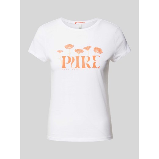 T-shirt z nadrukiem z motywem i okrągłym dekoltem ze sklepu Peek&Cloppenburg  w kategorii Bluzki damskie - zdjęcie 171001822