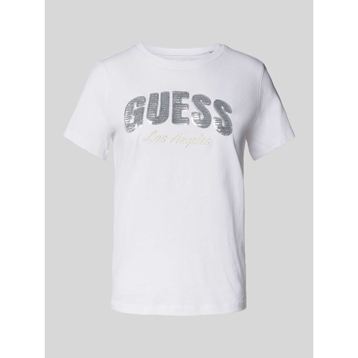 T-shirt z cekinowym obszyciem model ‘SEQUINS’ ze sklepu Peek&Cloppenburg  w kategorii Bluzki damskie - zdjęcie 171001911