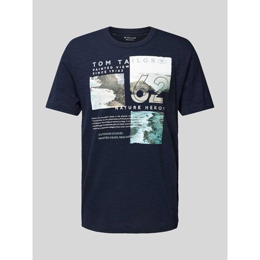 T-shirt z nadrukiem z motywem z logo ze sklepu Peek&Cloppenburg  w kategorii T-shirty męskie - zdjęcie 171001921