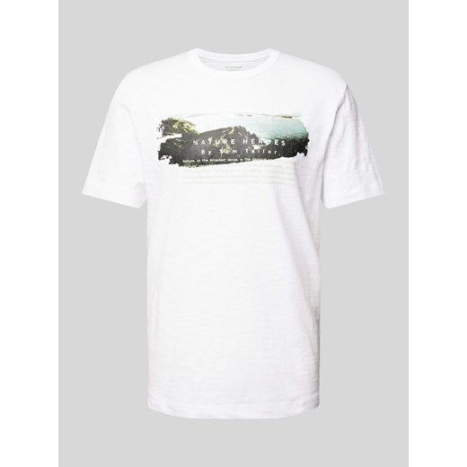 T-shirt z nadrukiem z motywem z logo ze sklepu Peek&Cloppenburg  w kategorii T-shirty męskie - zdjęcie 171002110