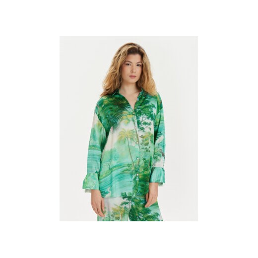 Replay Koszula W2133 .000.74972 Zielony Comfort Fit ze sklepu MODIVO w kategorii Koszule damskie - zdjęcie 171002613