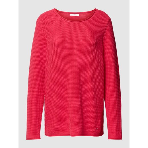 Sweter z dzianiny z detalem z logo model ‘STYLE.LESLEY’ ze sklepu Peek&Cloppenburg  w kategorii Swetry damskie - zdjęcie 171002882