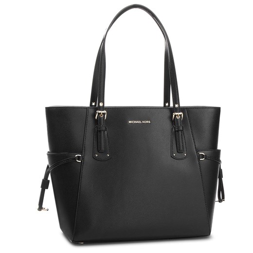 Torebka MICHAEL Michael Kors Voyager 30H7GV6T9L Czarny ze sklepu eobuwie.pl w kategorii Torby Shopper bag - zdjęcie 171003153