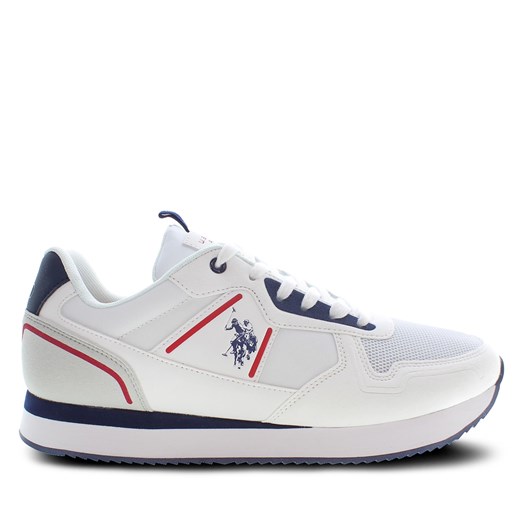 Sneakersy U.S. Polo Assn. Nobil NOBIL004C Biały ze sklepu eobuwie.pl w kategorii Buty sportowe męskie - zdjęcie 171003612