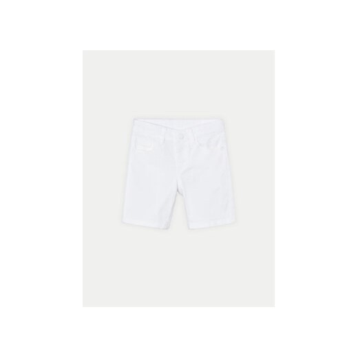 Mayoral Szorty materiałowe 204 Biały Regular Fit ze sklepu MODIVO w kategorii Spodenki chłopięce - zdjęcie 171005284