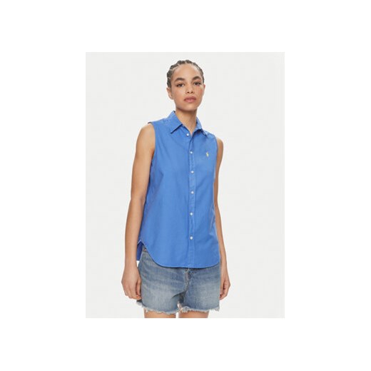 Polo Ralph Lauren Koszula 211906512004 Niebieski Regular Fit ze sklepu MODIVO w kategorii Koszule damskie - zdjęcie 171005371