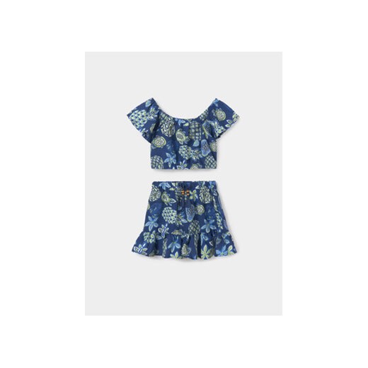 Mayoral Komplet bluzka i spódnica 6966 Niebieski Regular Fit ze sklepu MODIVO w kategorii Komplety dziewczęce - zdjęcie 171005502