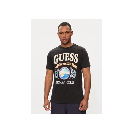 Guess T-Shirt M4GI57 K9RM1 Czarny Regular Fit ze sklepu MODIVO w kategorii T-shirty męskie - zdjęcie 171005534