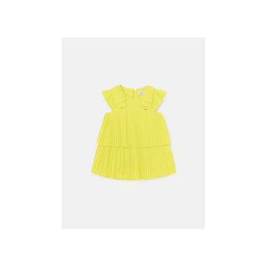 Mayoral Sukienka elegancka 1911 Żółty Regular Fit ze sklepu MODIVO w kategorii Sukienki niemowlęce - zdjęcie 171005753