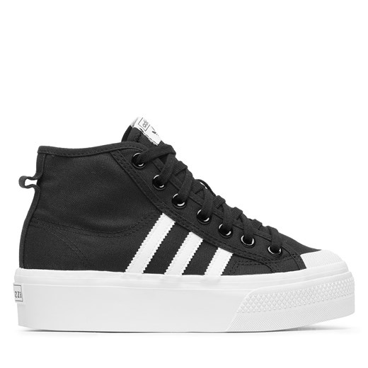 Sneakersy adidas Nizza Platform Mid W FY2783 Czarny ze sklepu eobuwie.pl w kategorii Trampki damskie - zdjęcie 171006560