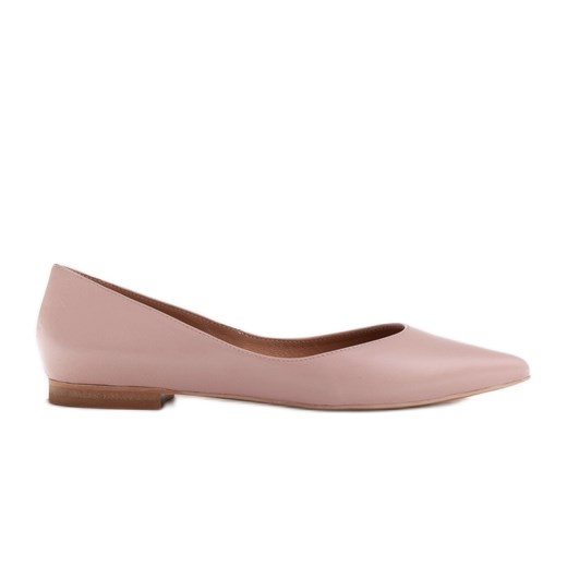 Marco Shoes Baleriny damskie z niskimi bokami różowe ze sklepu ButyModne.pl w kategorii Balerinki - zdjęcie 171007770