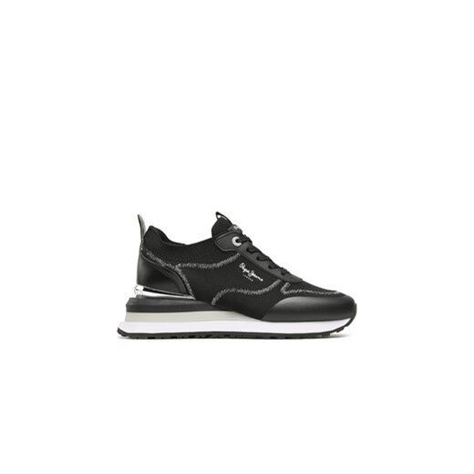 Pepe Jeans Sneakersy PLS31509 Czarny ze sklepu MODIVO w kategorii Buty sportowe damskie - zdjęcie 171008724